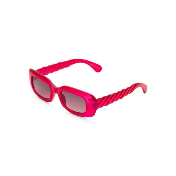 Vintage Y2K Designer Sunglasses BCBG Max Azria Ceres Ltd Edition Pink Wrap Style Pink Sunglasses Rectangle Oval BCBG Y2K 90s Womens  main image 3